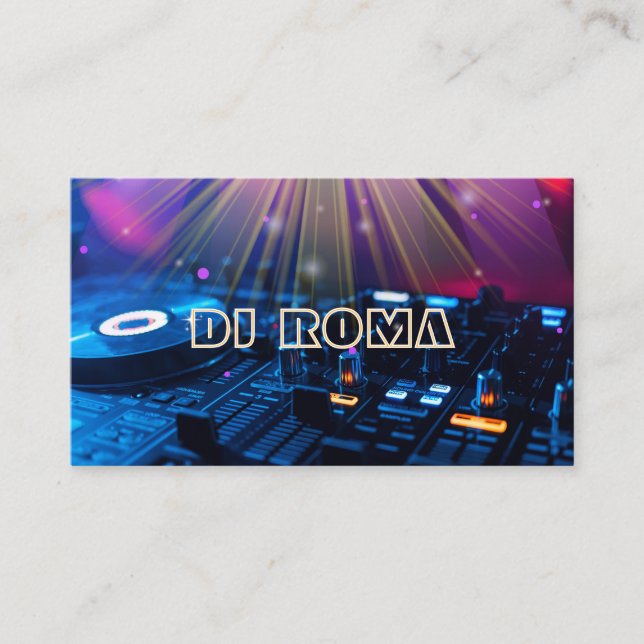 TARJETA DE VISITA DJ (Anverso)
