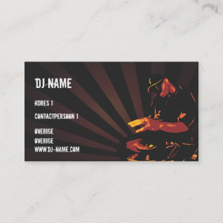 Tarjeta De Visita Dj Business card