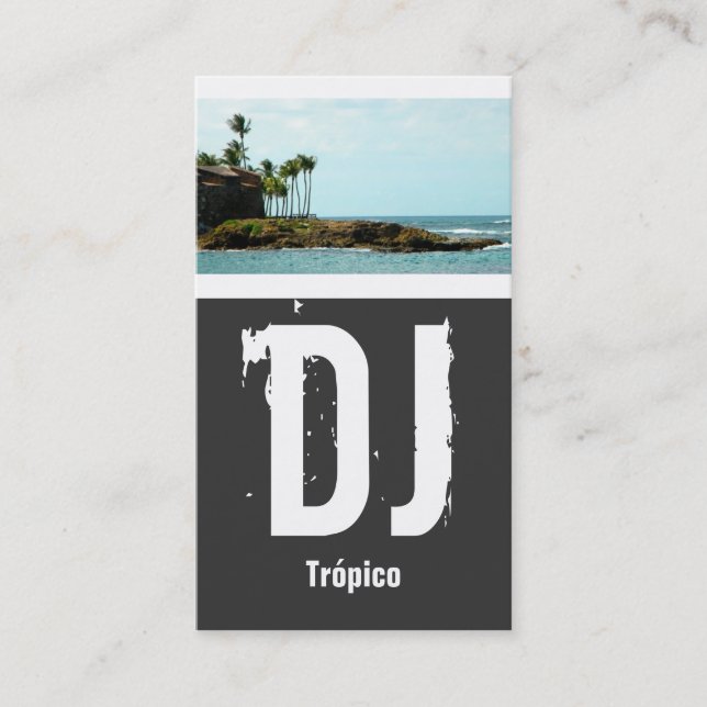 Tarjeta De Visita DJ de Puerto Rico (Anverso)