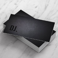 DJ Deejay Profesional Negro Negrita Texto elegante