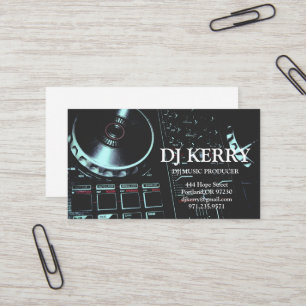 Tarjeta De Visita DJ Disc Jockey Electrónico