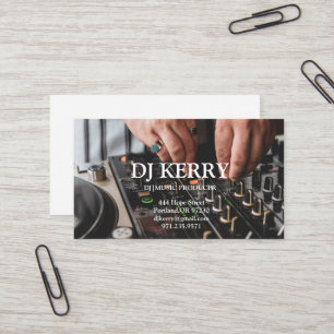 Tarjeta De Visita DJ Disc Jockey Electrónico
