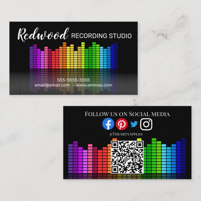 Tarjeta De Visita DJ fiesta planner glow disco disco karaoke Club Bu (Anverso / Reverso)