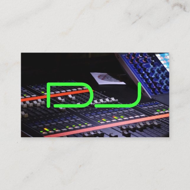 Tarjeta De Visita DJ fresco (Anverso)