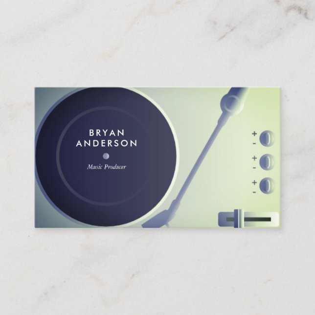 Tarjeta De Visita DJ giratorio (Anverso)