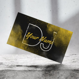 Tarjeta De Visita DJ Guay Gold Powder Fiesta Music