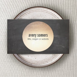 Tarjeta De Visita DJ Guay Modern Gold Circle