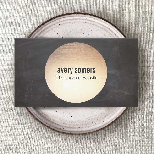 Tarjeta De Visita DJ Guay Modern Gold Circle (Subido por el creador)