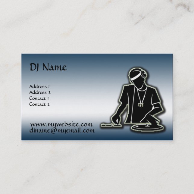 Tarjeta De Visita DJ - Mejorado (Anverso)