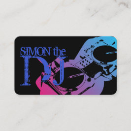 Tarjeta De Visita DJ Music Club Entertainment    