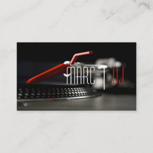 Tarjeta De Visita DJ Music Club Entertainment    