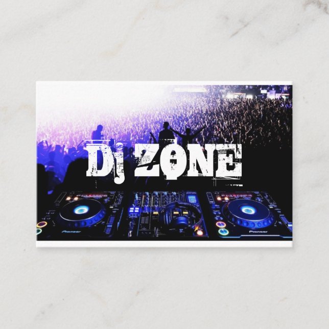 Tarjeta De Visita DJ Music Club Entertainment     (Anverso)