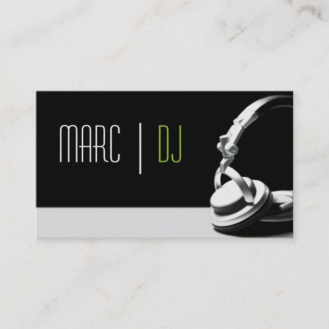 Tarjeta De Visita DJ Music Club Entertainment     (Anverso)