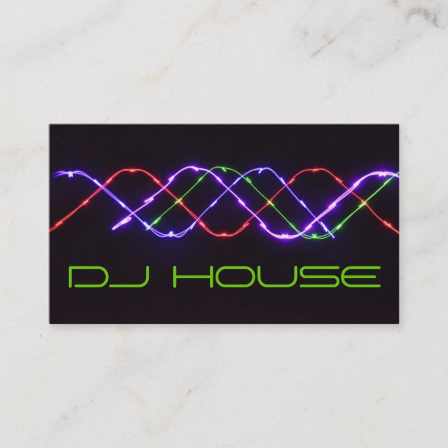 Tarjeta De Visita DJ Music Club Entertainment     (Anverso)