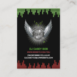 Tarjeta De Visita DJ Night Club Chubby Business Card