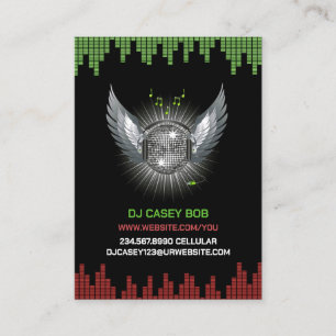 Tarjeta De Visita DJ Night Club Chubby Business Card