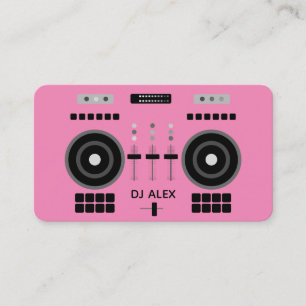 Tarjeta De Visita DJ Pink Modern 2019