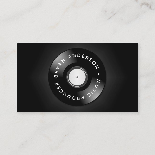 Tarjeta De Visita Dj - Productor Musical (Anverso)