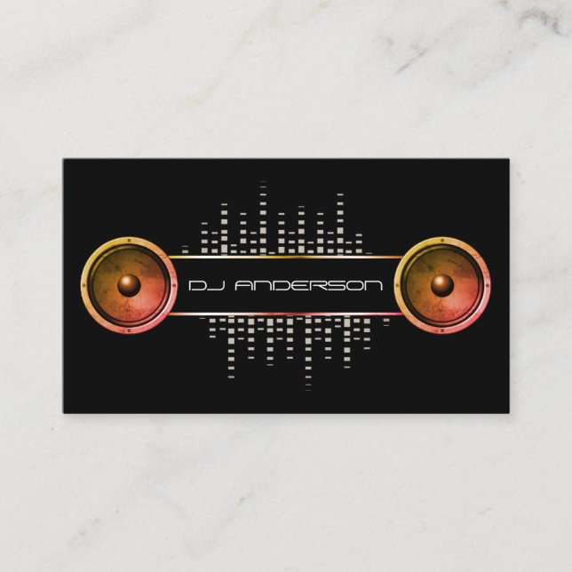 Tarjeta De Visita DJ profesional (Anverso)