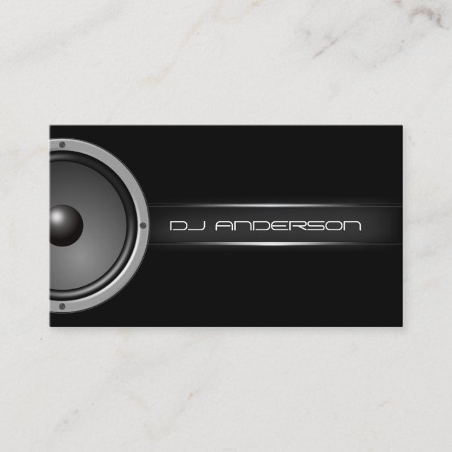 Tarjeta De Visita DJ profesional (Anverso)