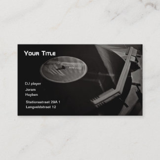 Tarjeta De Visita DJ-Time