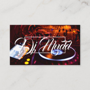 Tarjeta De Visita DJ Vinyl Record , Recording Studio Music Shop