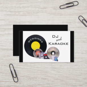 Tarjeta De Visita "DJ y Karaoke" 