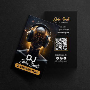 Tarjeta De Visita DJs de karaoke DJs Firmante Productor de música vo