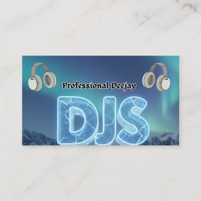Tarjeta De Visita DJs Professional (Anverso)