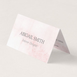 Tarjeta de visita doblada acuarela elegante de