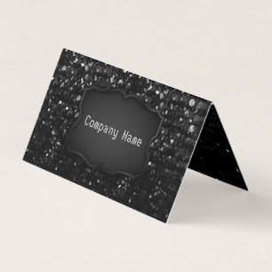 Tarjeta de visita doblada Bling cristalino Strass