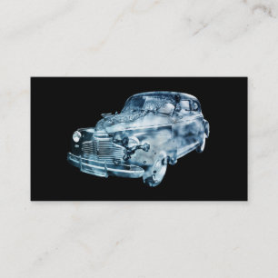 Tarjeta De Visita doble exposición de lavado de coches