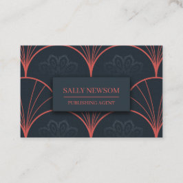 Tarjeta de visita doble vintage