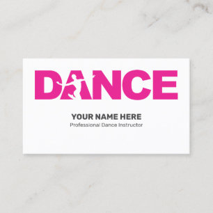 Tarjeta De Visita Docente docente de DANCE Studio