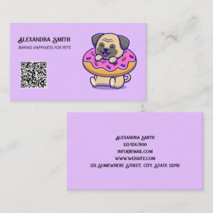 Tarjeta De Visita Dog Bakery Personalizado QR