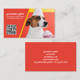 Tarjeta De Visita Dog Bakery Personalizado QR