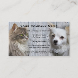 Tarjeta De Visita Dog Cat Mascota Grooming Salon Business Card