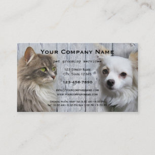 Tarjeta De Visita Dog Cat Mascota Grooming Salon Business Card