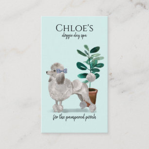 Tarjeta De Visita Dog Day Spa Groom Business & Nombration Reminder