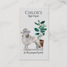 Tarjeta De Visita Dog Day Spa Groom Business & Nombration Reminder