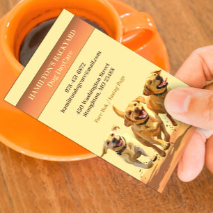 Tarjeta De Visita Dog Daycare Walking Mascota Sitting Business Card