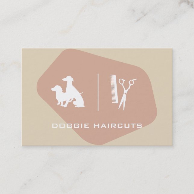 Tarjeta De Visita Dog Groomer (Anverso)
