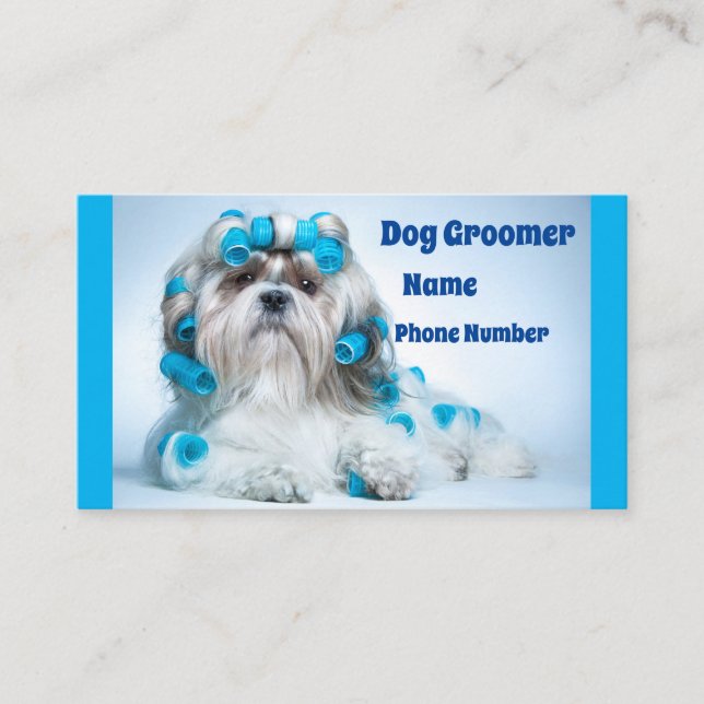 Tarjeta De Visita Dog Groomer (Anverso)