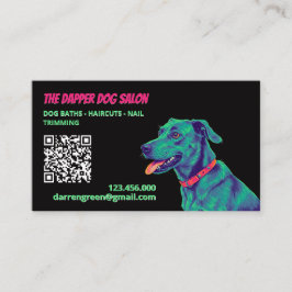 Tarjeta De Visita ✂️ Dog Groomer Dog Care QR