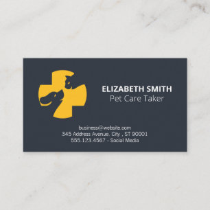 Tarjeta De Visita Dog Groomer   Formador   Refugio de animales