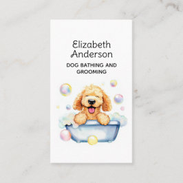 Tarjeta De Visita Dog Groomer Golden Doodle