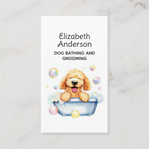 Tarjeta De Visita Dog Groomer Golden Doodle