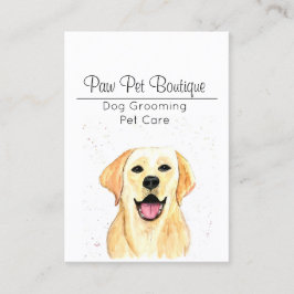 Tarjeta De Visita Dog Groomer Pet Care Watercolpy