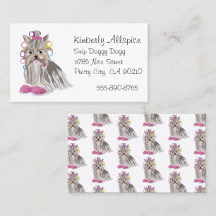 Tarjeta De Visita Dog Groomer Salon Yorkshire Terrier Yorkie