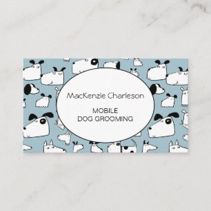 Tarjeta De Visita Dog Grooming Dog Walking Business Card